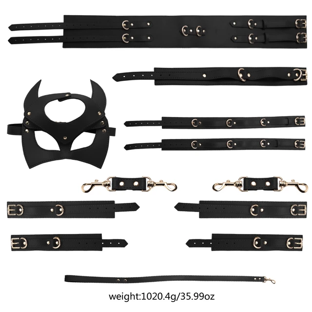 Kit De Bdsm Con 5 Piezas, Antifaz, Látigo, Esposas, Tobilleras, Pack Sm  Castigo, Roles Sexuales, Juegos Adultos, Jugetesexual - Juegos Para Adultos  - AliExpress