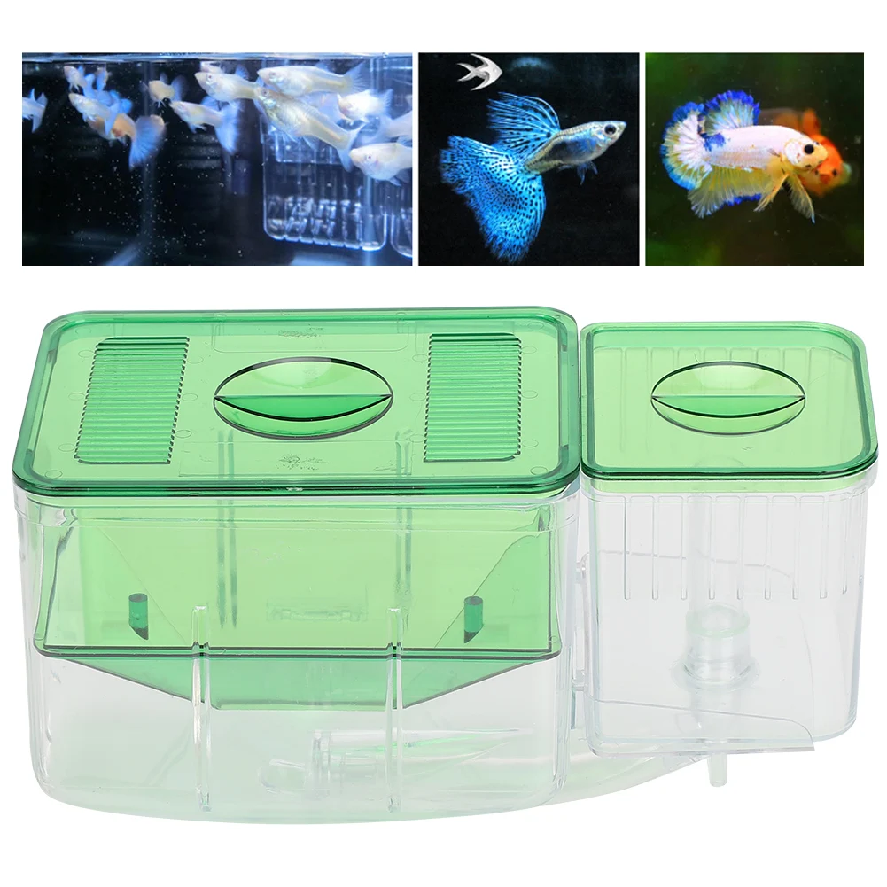 Aquarium Fish Tanks Breeding Box Little Fish Double‑Layer Isolation Incubator Injured Small Shrimp Spawning box