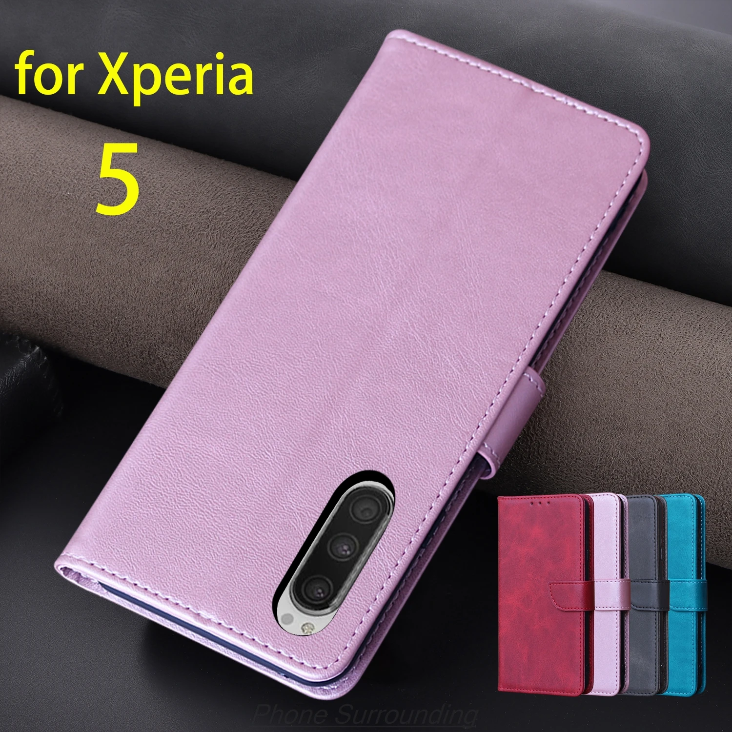 Premium Wallet Flip Cover PU Leather Case with Card Holder
