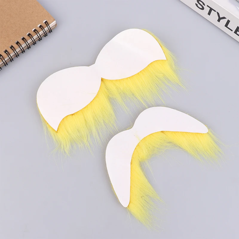Schnurrbart und Augenbrauen Set selbstklebender Bart Schnurrbart Cosplay Kostüm Zubehör für Kinder Erwachsene Halloween Party Spaß Film Prop – Detail 7