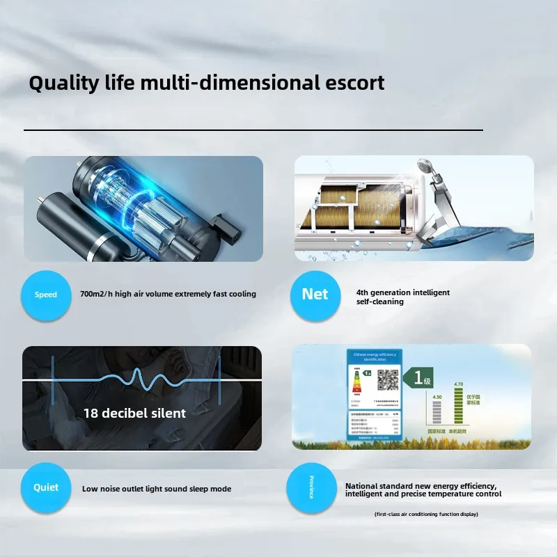 MJY household 1-horse wall-mounted machine constant frequency conversion first-class energy efficiency and energy saving 4