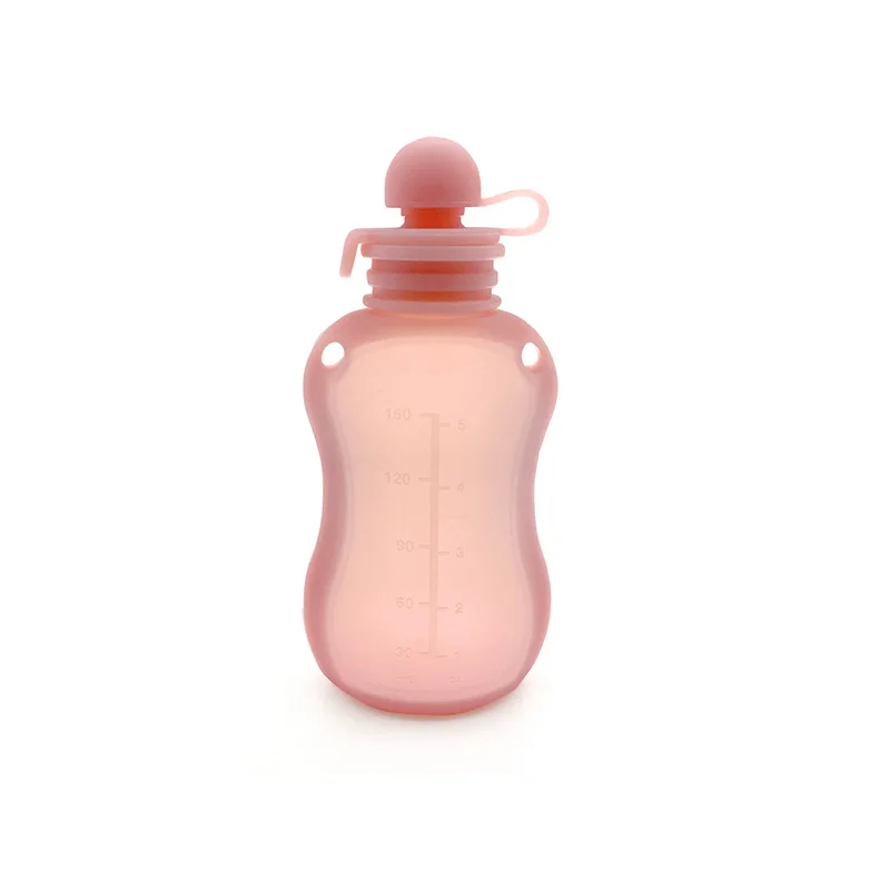 Reusable Silicone Breast Milk Storage Bag Leak-proof Suckable Juice BPA Free for Baby Feeding Food Storage Breastfeeding Partner