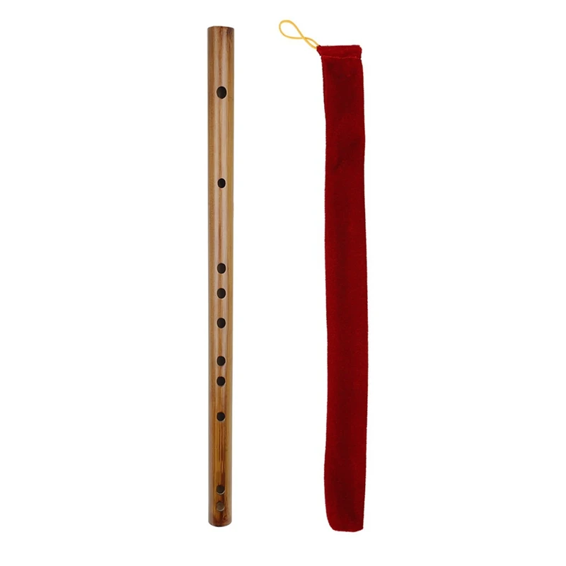 ABJX New Key Meibet Mini Piccolo Velvet Bag Tune Bamboo Flute National Musical Instrument Flute