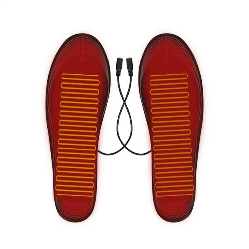 USB Rechargeable Heated Insoles DIY Customizable Electric Shoes Pad for Outdoor Skiing Winter Foot Warmers