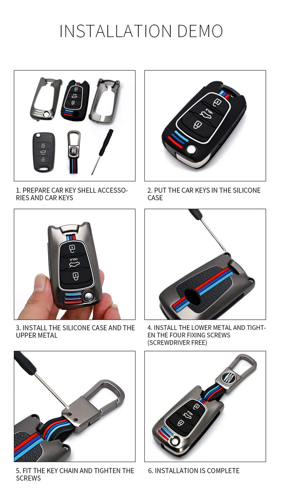 Custodia cover per chiave telecomando Per Hyundai Car Key Case Cover I20 I30 Ix20 Ix35 Elantra Accent per Kia Sportage Rio 3 Soul Optima Ceed Pro K5 K2 Pride 17 Custodia cover per chiave telecomando Per Hyundai Car Key Case Cover I20 I30 Ix20 Ix35 Elantra Accent per Kia Sportage Rio 3 Soul Optima Ceed Pro K5 K2 Pride - S213a725a5b2443b28c144f438f2fee0e8