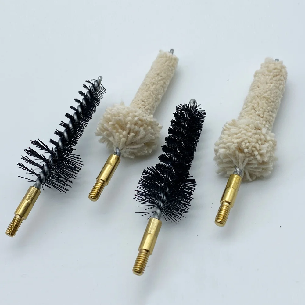 Green World Gun Cleaning Chamber Brush Kit Phosphor Bristle Bronze Bore Brush Mop Nylon Brush