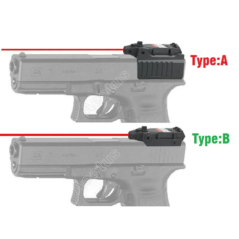 de visée Laser rouge tactique, pistolet à main Compact pour