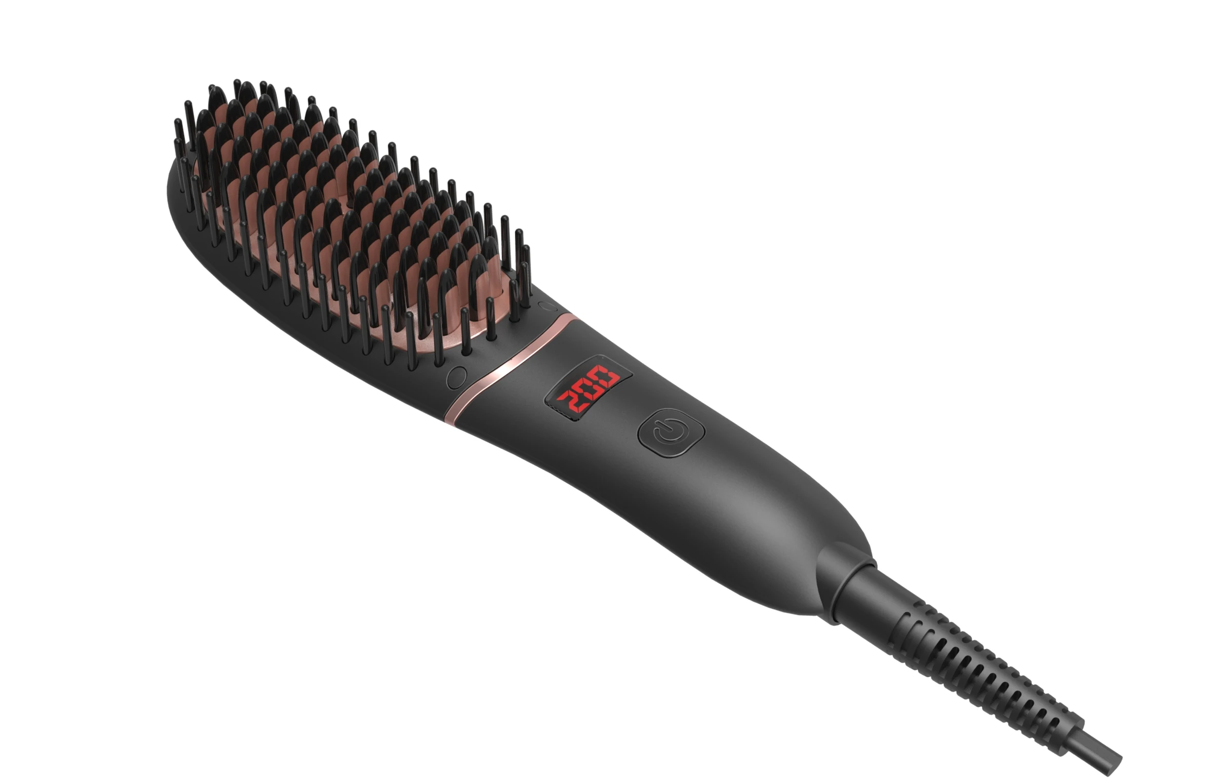 Hair Straightener Brush Men Beard Comb Straighting brush Ceramic Hair Curler Comb Straighteners Curling Iron Bru