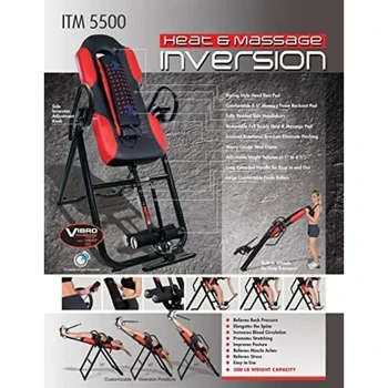 Advanced Technology Inversion Table with Vibro Massage & Heat - Heavy Duty Up To 300 Lbs Workout Bench Fitness Equipment 5
