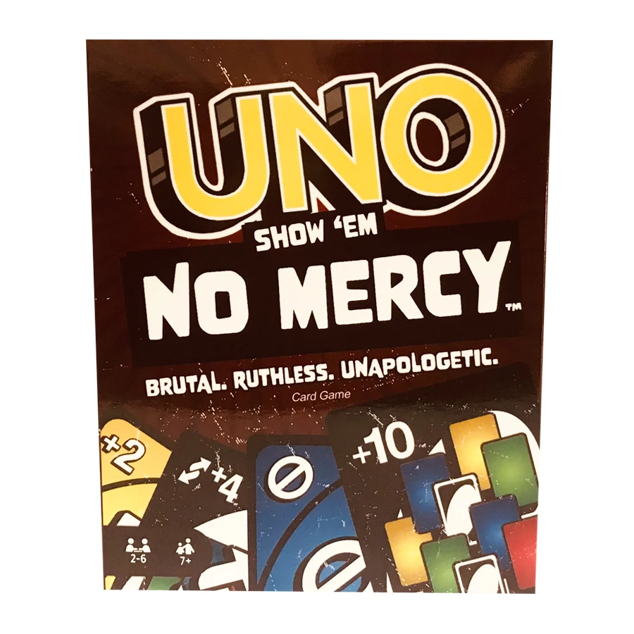 Mattel Uno Flip! Giochi Da Tavolo Uno No Mercy Cards Dragon Ball Christmas Uno Card Game Table Playing For Adults Kid Birthday Gift