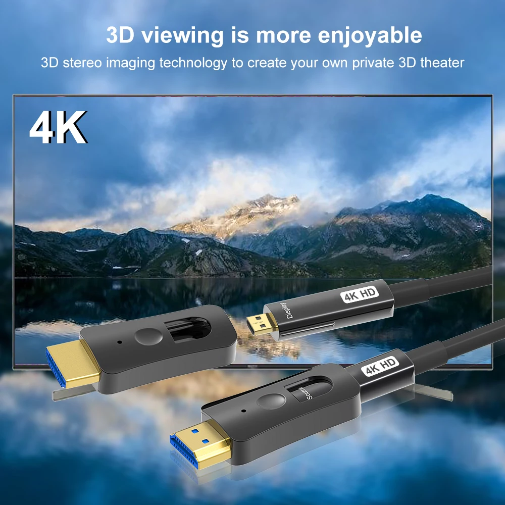 4K HDMI ȣȯ  ̺ HDMI 2.0 ̺, 8K 60Hz 4K 60Hz 48Gbps 2K 144Hz HDR EARC 3D HDCP ǻ TV ڽ 10m 20m