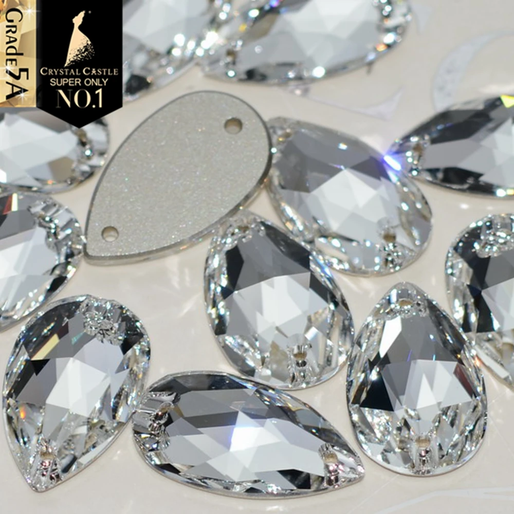 Crystals Beads Clothes Crystal Stones Sewing Clothes Crystal Beads Diamond Sewing