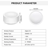 Tuya ZigBee Smart Knob Switch Wireless Scene Button Rotatable Dimmer Switch Home Appliances Automation Linkage Remoter 6