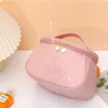 Portable PU Makeup Bag,  Large Waterproof Cosmetic Pouch, Travel Washbag With Handles 3