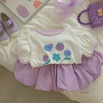Girls’ Purple Summer Set 1