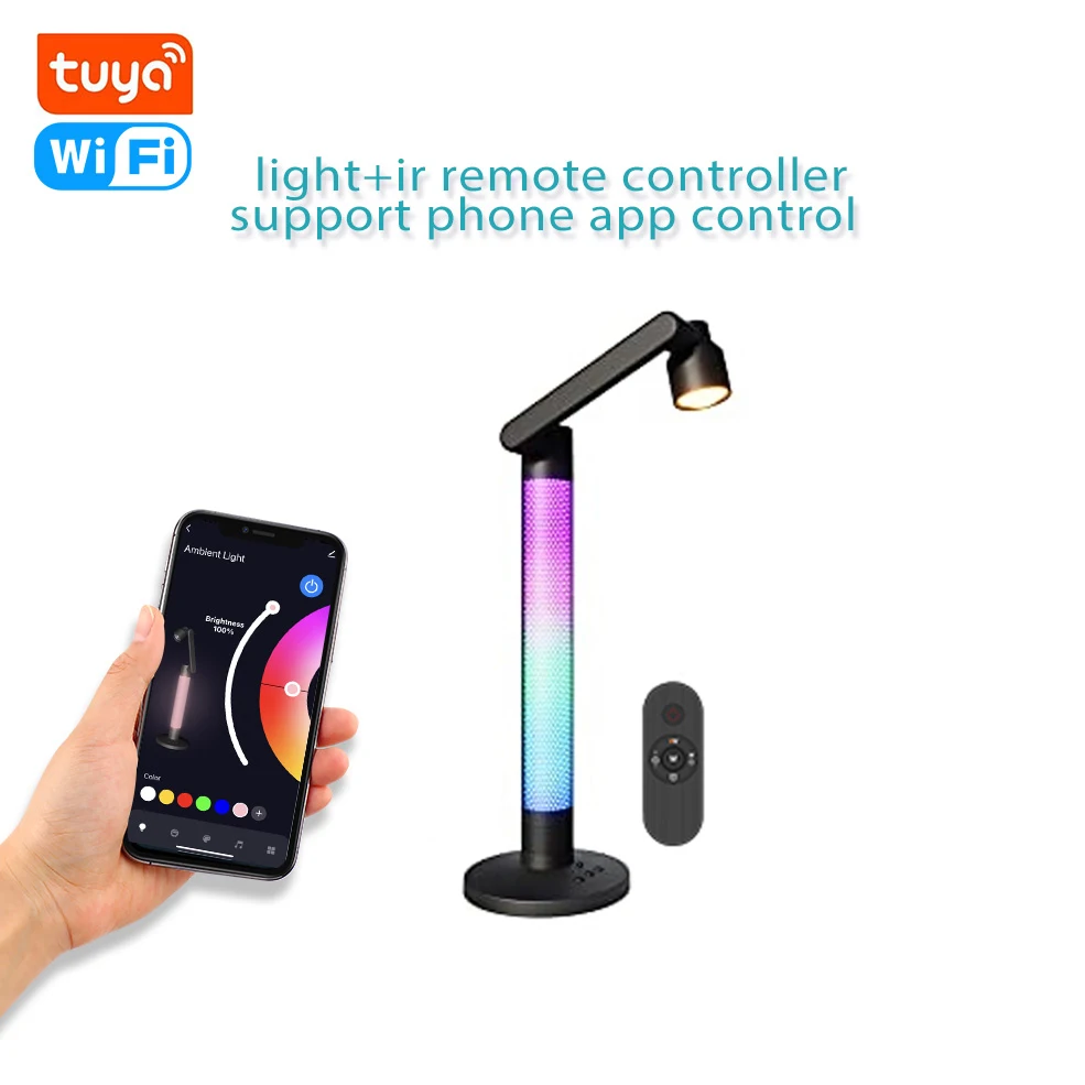 Lampade SMART luce ambiente TV tavolo WiFi USB RGB RGBIC effetto sound  controllo multicolore dimmerabile controllo Alexa Google APP voce