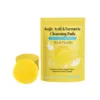 Turmeric Kojic Acid Cleansing Pads Exfoliating Remove Dead Skin Acne Fade Melanin Oil Control Nourish Glow Facial Wash Sponges 2