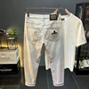 American High-End Stylish Men's Jeans 2025 Spring and Autumn New Trendy Brand Patchwork Embroidered Versatile Casual Pants 3