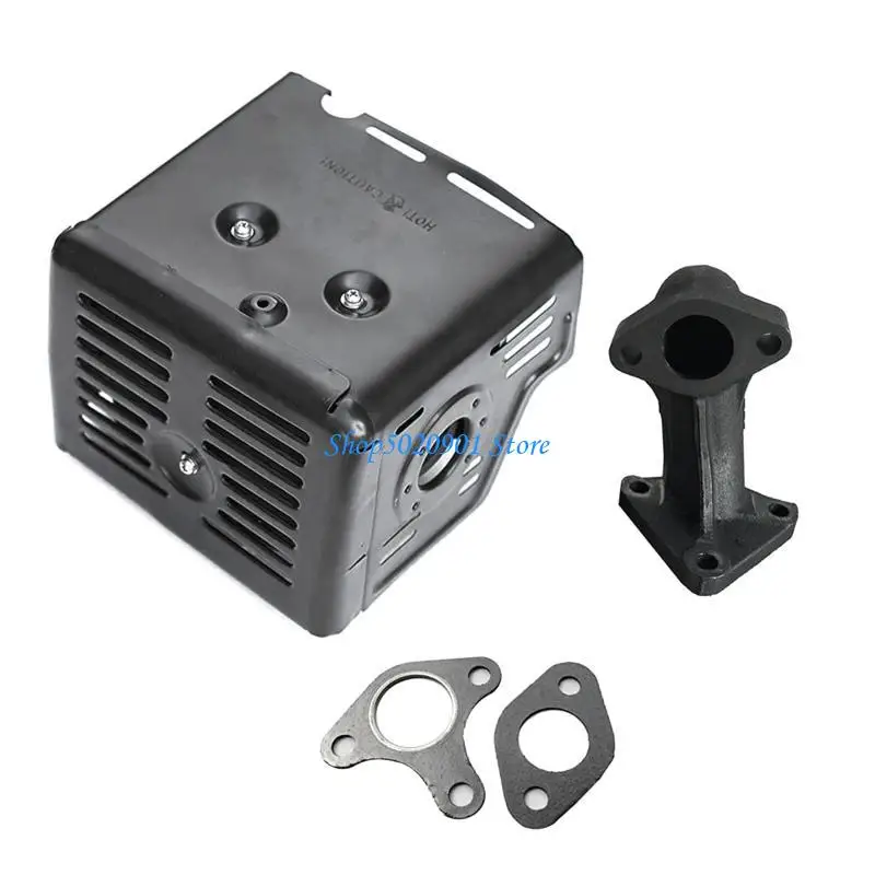 Gx340 Gx390 11HP 13HP 엔진 모터 머플러 용 배기관 교체가있는 N80F 엔진 모터 머플러 어셈블리