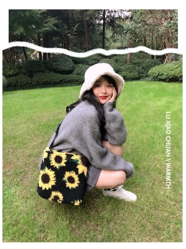 JIAERDI Floral Mini Y2k Handbag Wallet Women Casual Soft Black Messenger Bag Purse Ladies Casual Crossbody Bags Bolsos Aesthetic