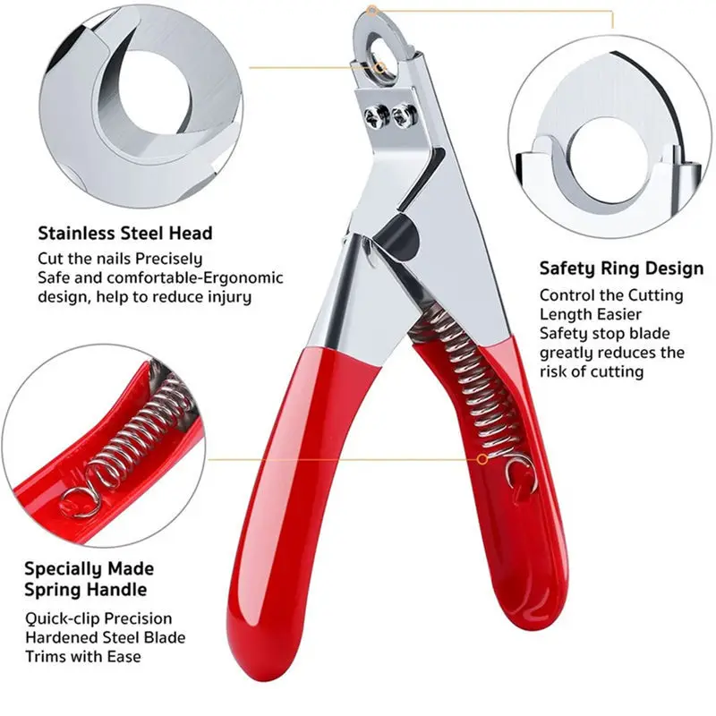 Dog Cat Nail Clipper Stainless Steel Pet Toes Cutter Scissor Grooming Tool Small Medium Dogs Cats Guillotine Nail Clipper pet nail clipper pet nail scissors