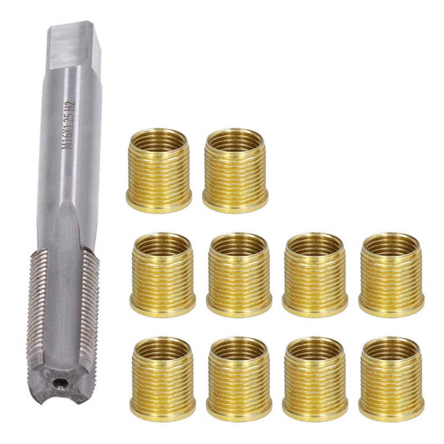 Kit de réparation de filetage 25pcs M7 Outil de réparation de filetage  Insert Outil de taraudage Drill Bit Set pour réparation automatique avec  boîte en plastique Crjjkoy