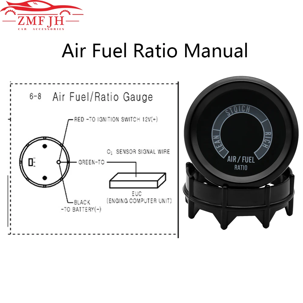 Misuratore Aria-Carburante Digitale Shkalacar 52mm - Per Auto E Moto, 12V, Con Sensore O2 - Foto 8