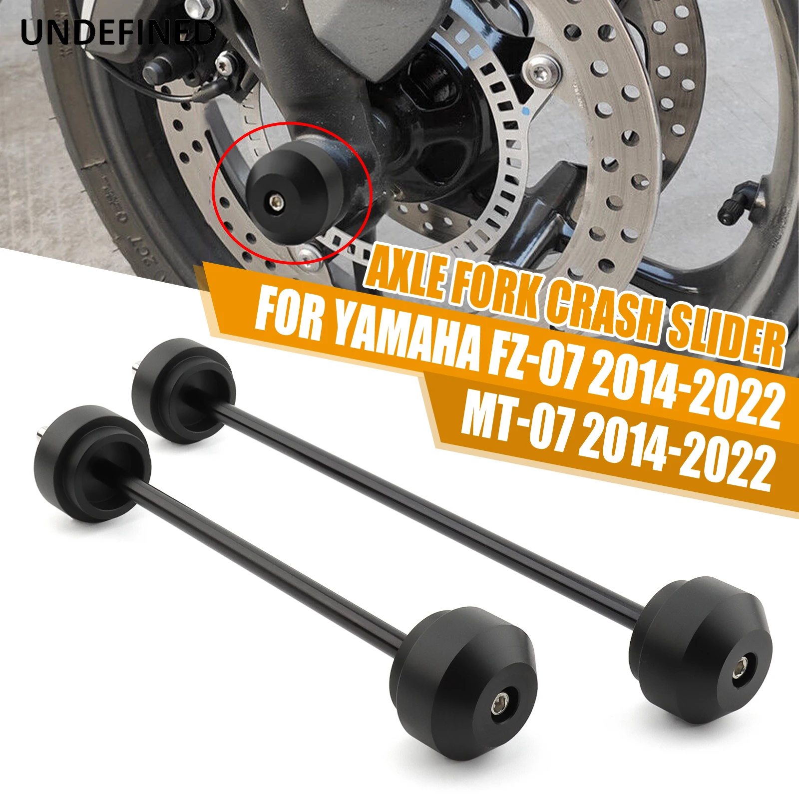 

Задний ползунок вилки передней оси для YAMAHA MT-07 FZ07 2013-2023 MT09 MT07 Tracer 700 XSR защита колес мотоцикла MT 07 09