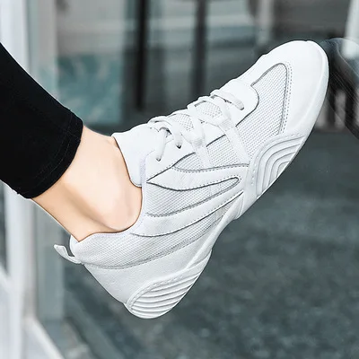 Women Children Competitive Aerobics Cheerleading Gymnastics Training Competition Soft Soled Square Dance Shoes