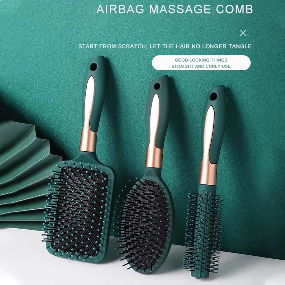 Hair Brush Marseilis Hair Massage Air CushionComb Scalp Detangle Anti Static Salon SPA Hairdressing Styling Tool Oval Round