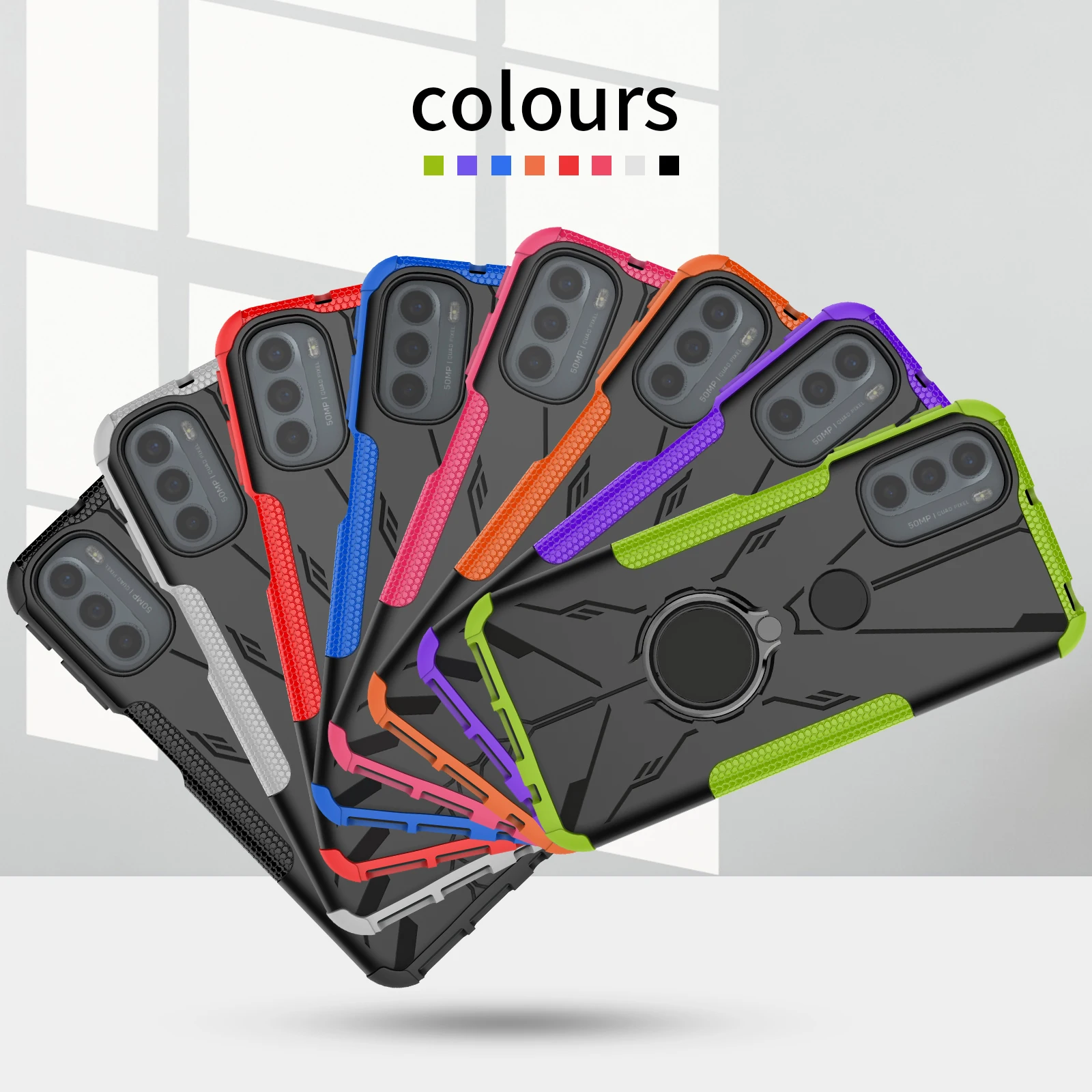 For MOTOROLA MOTO G31 Shockproof Armor Case for MOTOROLA MOTO G31 Stand