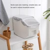 15KG Rice Bucket Tank Moisture-proof Sealed Rice Storage Box Insect-proof Cereal Grain Pet Food Container Kitchen Storage Box 3