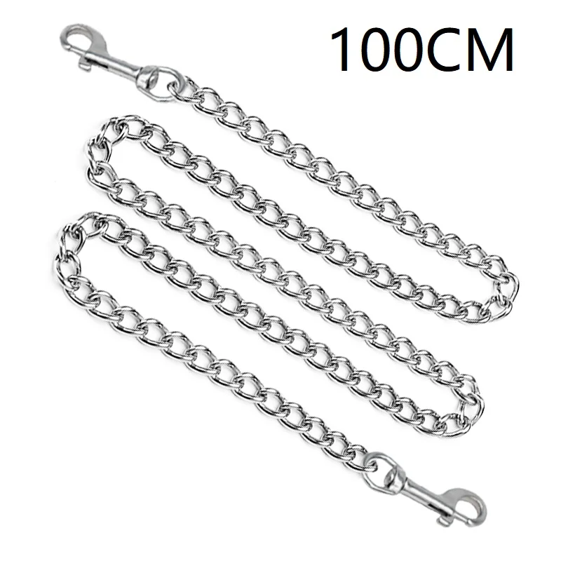 Metal Slave Chain Carabiner Nipple Clips Chain Body Lock Collar Leader Handcuff Ankle Bondage Restraint Teasing DIY Sex