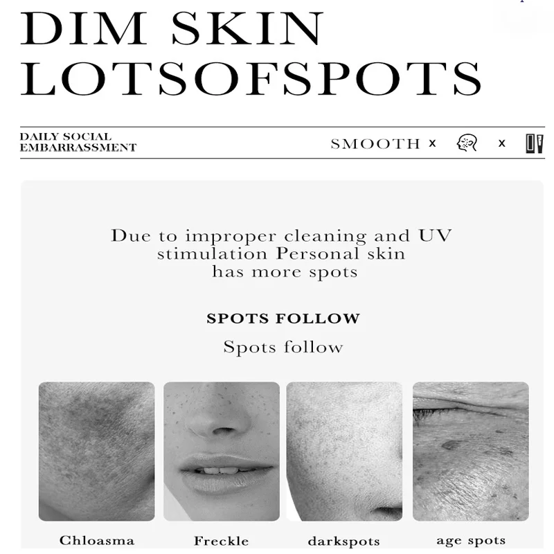 Dark Spot Removal Serum Effectively lightens and diminishes dark spots smoothen & refines the skin's texture Moisturizing Repair 5
