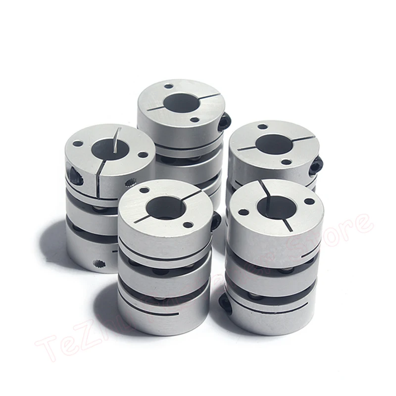 1pc eixo flexivel acoplador d50l60 aluminio duplo 03