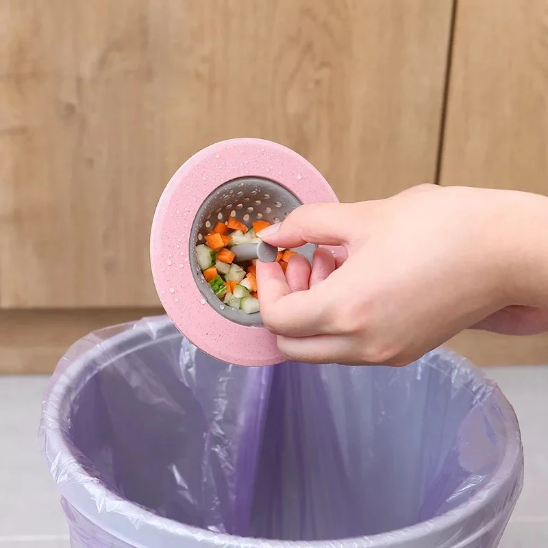 Kitchen Silicone Sink Strainer Waste Plug Strainer Bathroom Drain Sink Cover Sewer Hair Filter Bathroom Sewer Filter Pool Seal 5