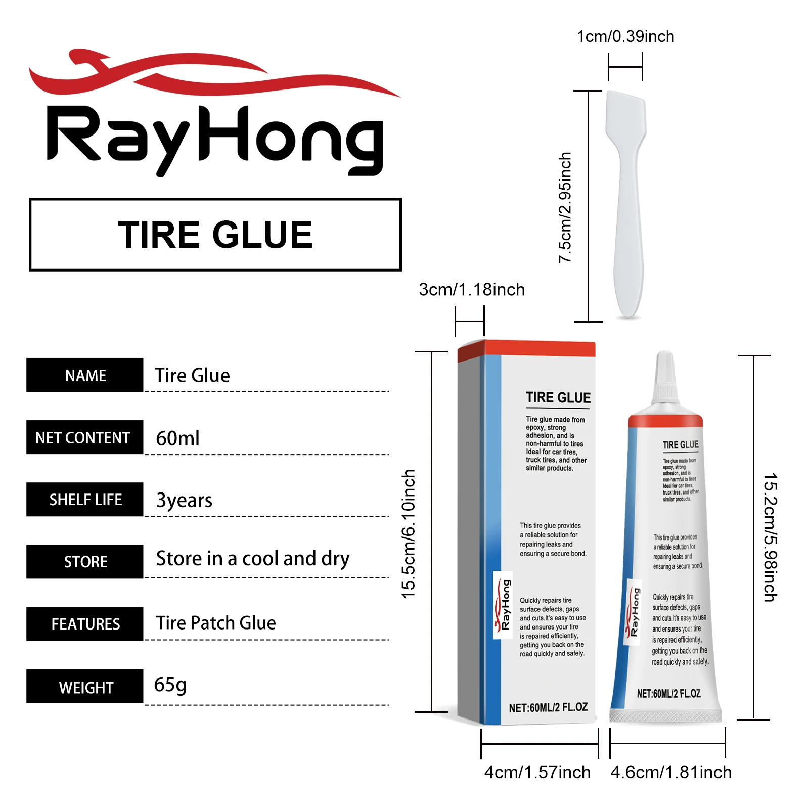 Tire Repair Kit for Repairing Car Tire Side Cracks, Scratches,Soft Repair Glue Prevent Oxidation, Fine Lines Cracks, Bulges