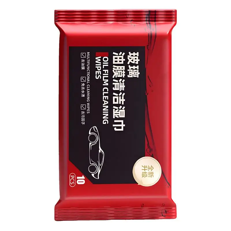 Oil Film Cleaning Wipes Oil Film Remover For Car Window 10PCS/Pack Car Window Glass Remover Glass Wipes For screen cleaner glass cleaner glasses lens cleaner spray
