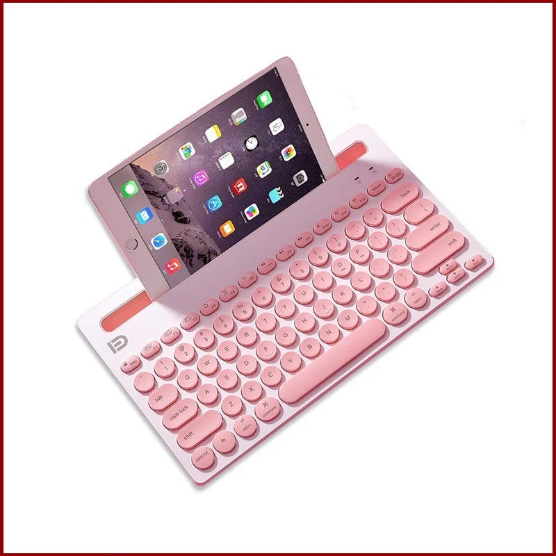 

IK3381 Мини Беспроводная Bluetooth-клавиатура, мультимедийная Офисная Клавиатура с круглыми клавишами, поддержка 3 устройств, оборудование