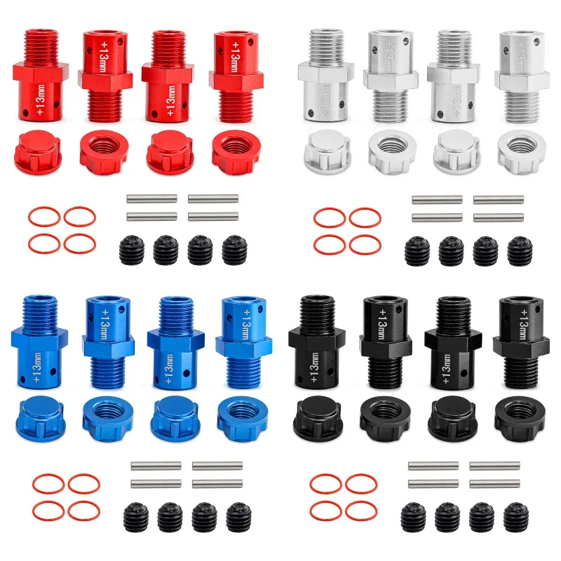 Kit d'élargissement 13mm pour Arrma 1/8 Kraton Outcast Typhon, vue détaillée des entretoises en alliage d'aluminium.
