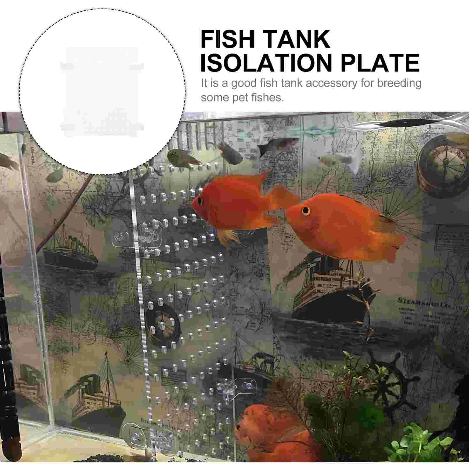 Aquarium-Trennwand Aus Acryl – Transparent, Mit Saugnäpfen, 30,5 L, Für Fischbecken