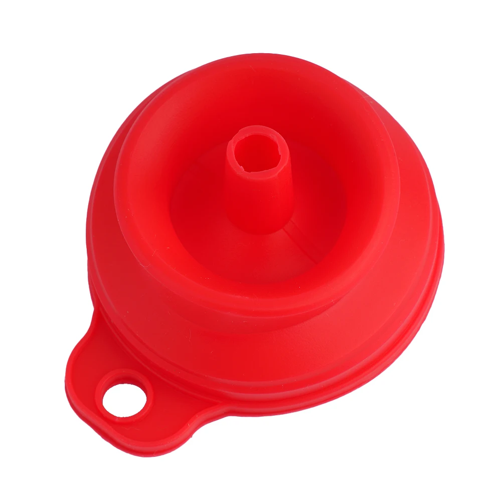 

High Quality Car Funnel Collapsible Silicone Collapsible Engine Filler 7cmX6cm Foldable Silicone Top Up Wash Coolant