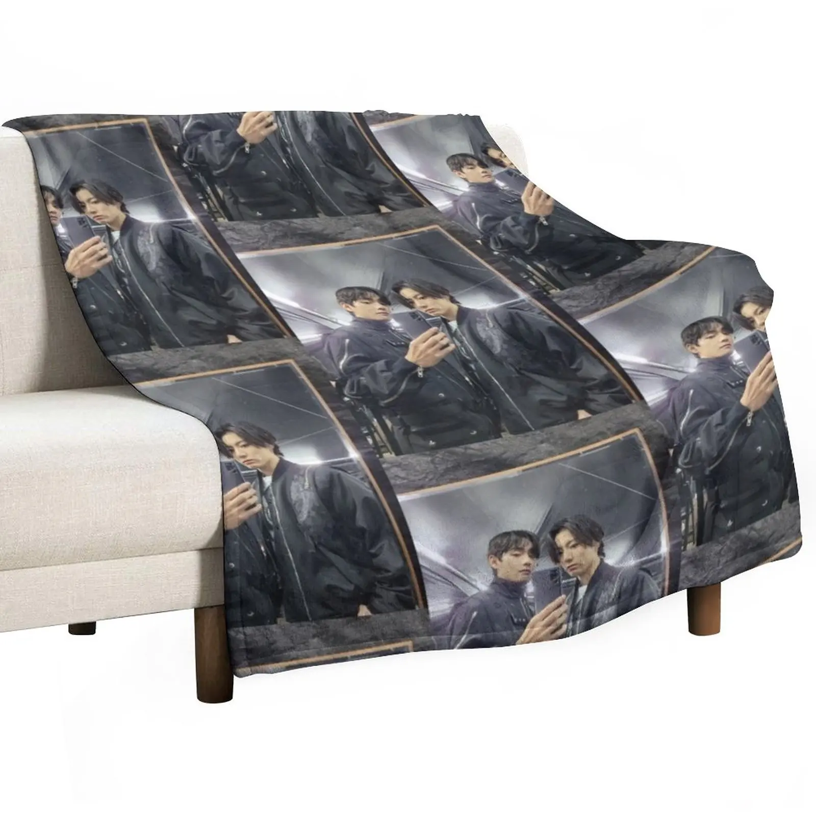 

New taekook selca Throw Blanket Blankets For Sofas Large Blanket