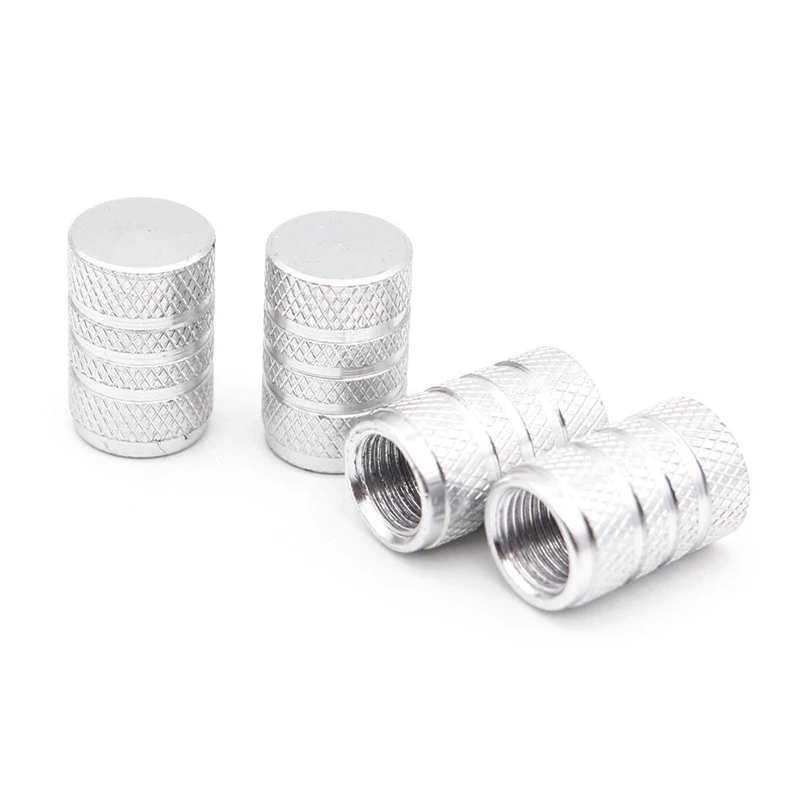 Tire Valve Caps 4pcs Universal Car Wheel Tire Valve Stem Caps Dust Covers Aluminum Tire Wheel Stem Air Valve Cap Car Accessories