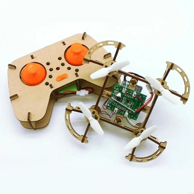 547C Remote Control Toy Aircraft DIY Science and Education Remote Control Aircraft Easy Fly for Beginners Boys Girls