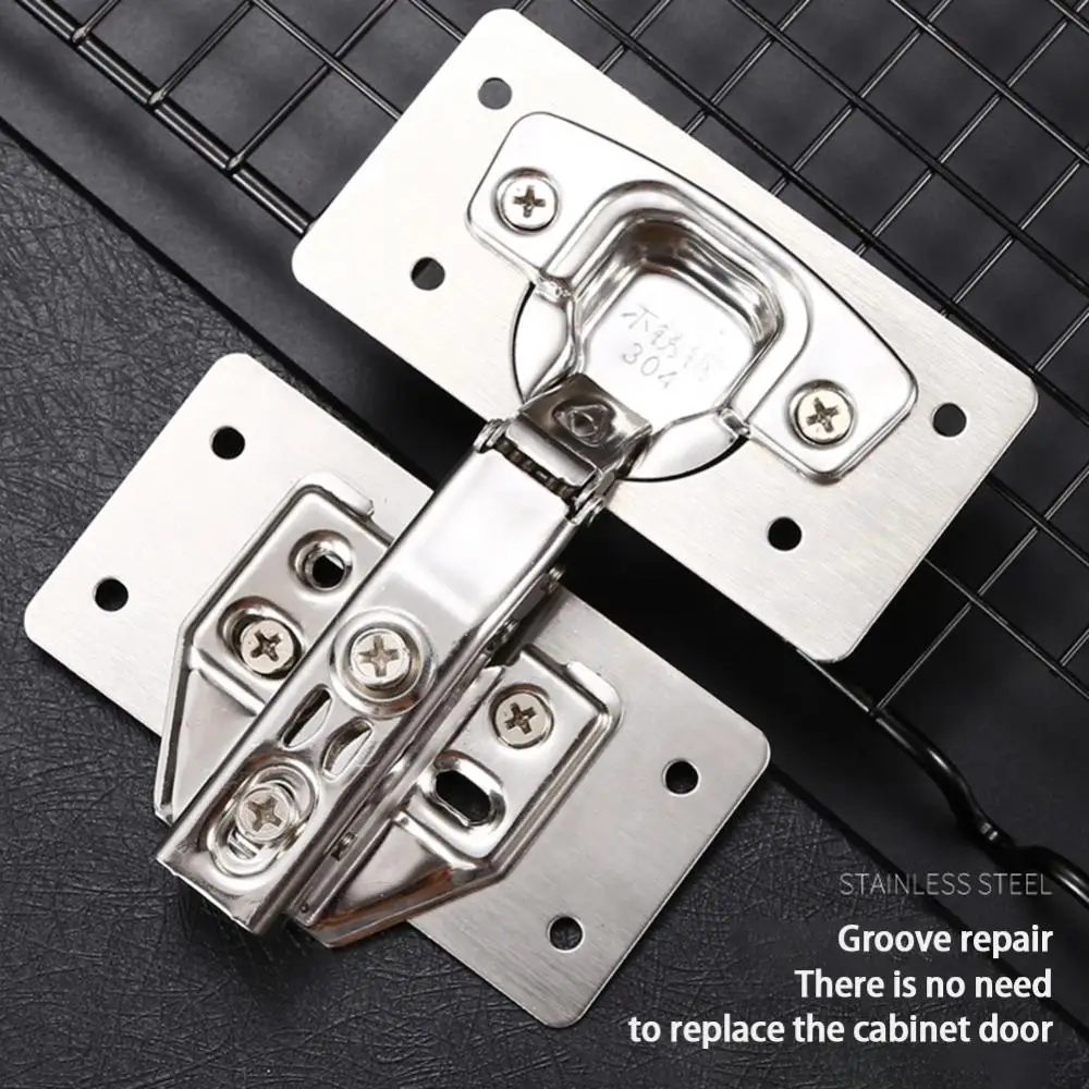 Description Picture 6 of itemStainless Steel Hinge Repair Plate For Cabinet Furniture Hinges Mounting Plate For Kitchen Cupboard Door Fixing Screws Hardware