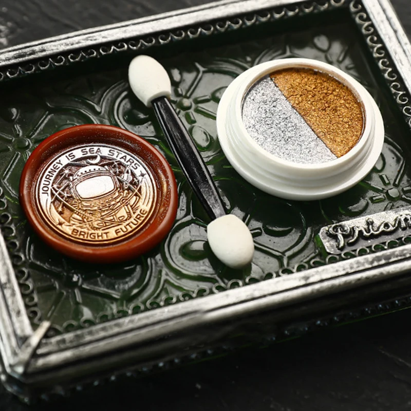 Wax Seal Stamp Fire lacquer Seal Gold Powder Enamel Paste Scrapbook Material Printing Decorative Invitation Coloring DIY