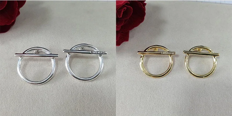 

Серьги-гвоздики из серебра 925 пробы с гальваническим покрытием