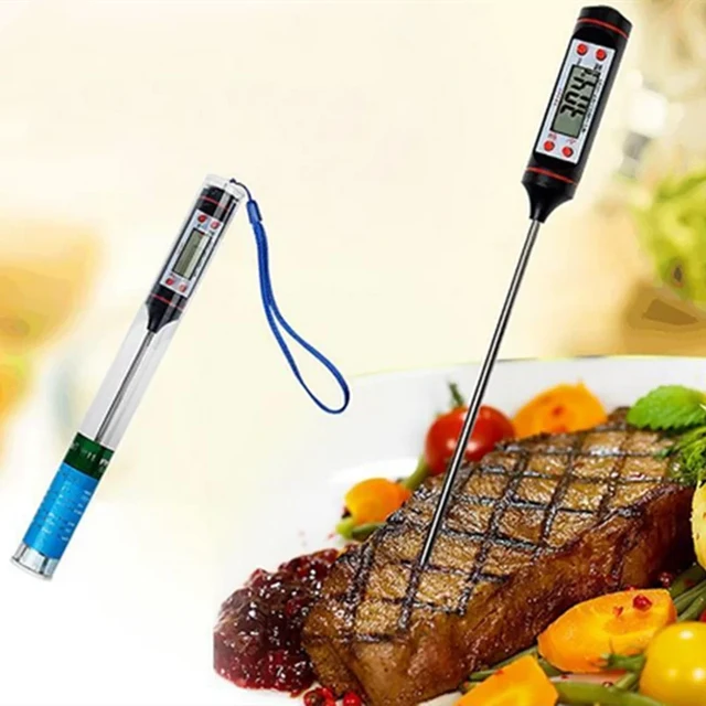 Digital Thermometer With 15cm Long Probe Candle Making Kits Measure Liquid  Soy Paraffin Wax Baked Milk Meat BBQ Wax Melts - AliExpress