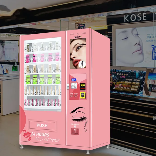 Top sale custom design pink lash hair beauty vending machine